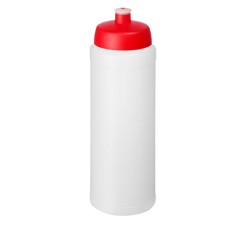 Bidon sport publicitaire anti fuite 750ml Baseline® Translucide et Rouge